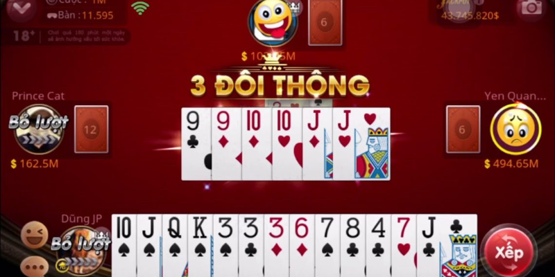 Hướng Dẫn Cách Chơi Tiến Lên Miền Nam 2 Anh trong bai 21 5